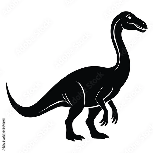 Fototapeta Various views of dinosaur, Collection of dinosaur silhouettes, Dinosaur silhouettes, Dinosaurs vector set, Collection of dinosaur silhouettes.
