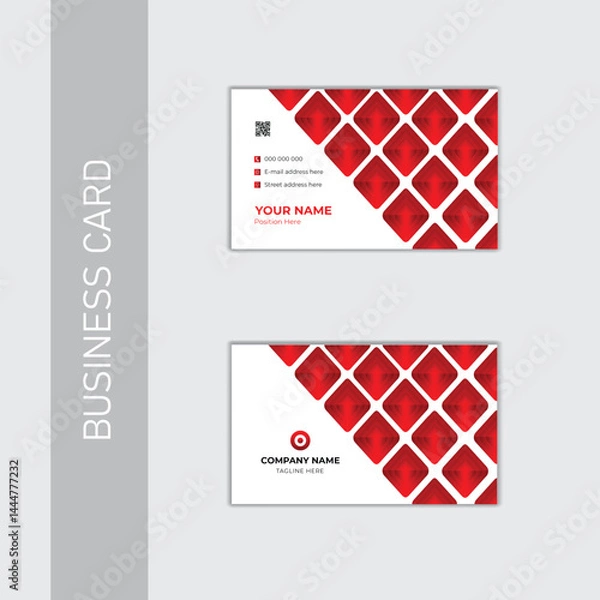 Fototapeta Minimalist modern business card design template .