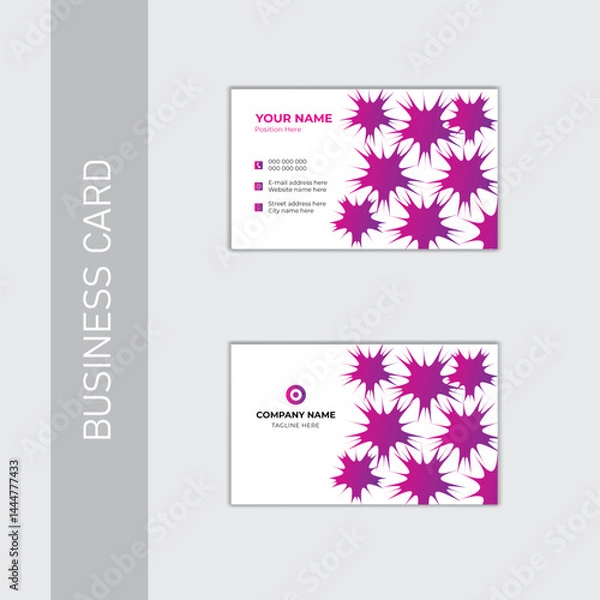 Fototapeta Modern, elegant corporate business card design .