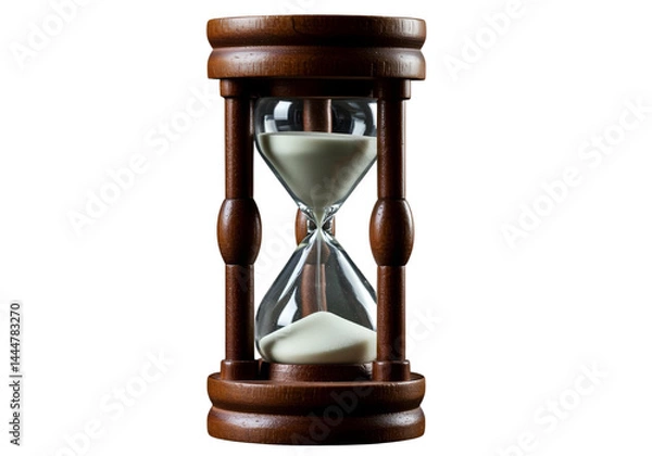 Fototapeta hourglass isolated on transparent background