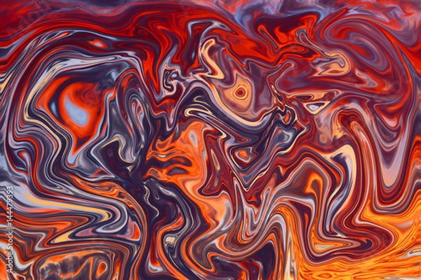 Fototapeta Colorful psychedelic liquefied background