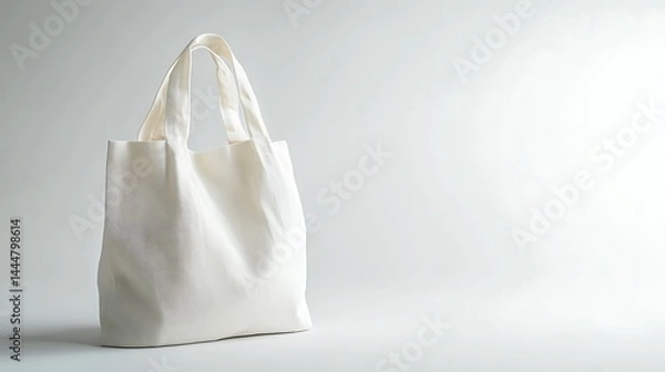 Fototapeta Blank Cotton Tote Bag Mockup for Your Design