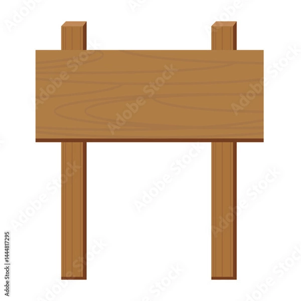 Fototapeta Blank wooden signpost for customizable messages