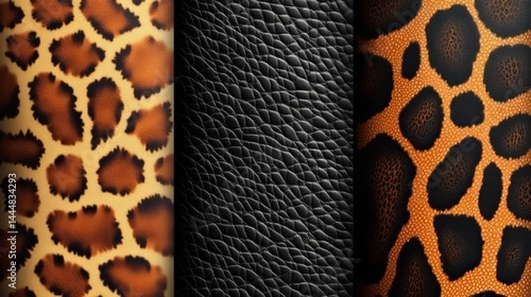Fototapeta Diverse Collection of Animal Print Patterns Featuring Bold Colors and Unique Textures for Design Inspiration