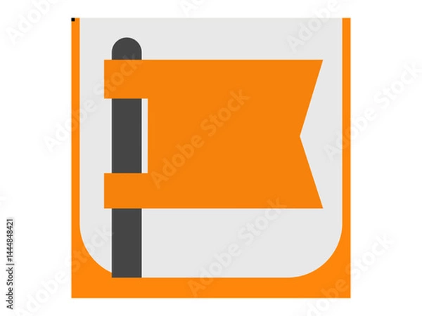 Obraz Facebook pages logo set isolated on white background. Social media icons. Editorial Letter F. Flat, linear web icon 