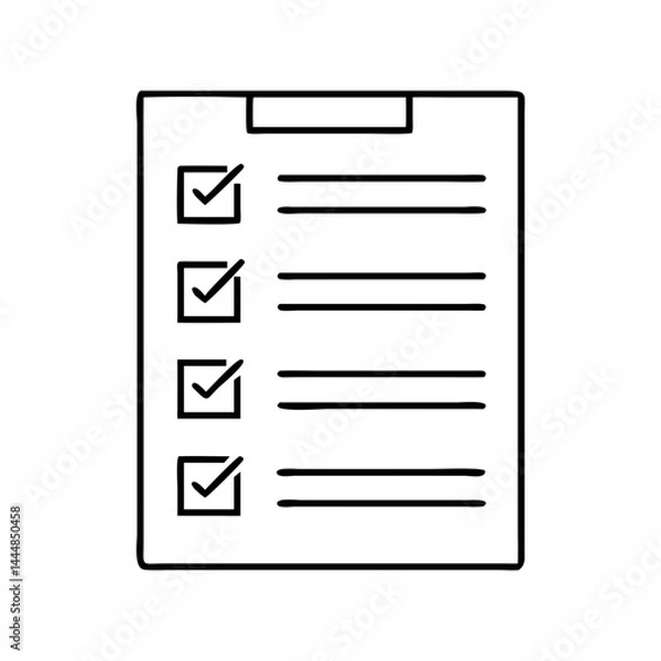 Fototapeta check list icon, check list vector illustration-simple illustration of check list, perfect for check list logos and icons