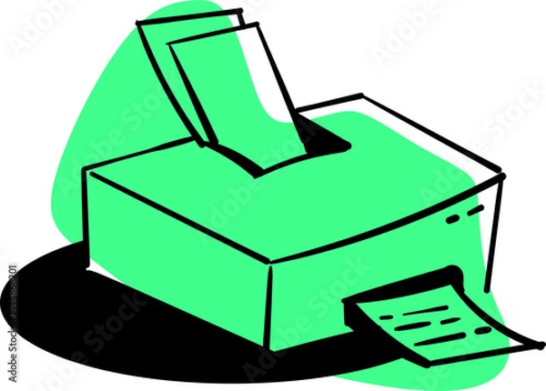 Obraz Hand Drawn Office Tools Illustration 