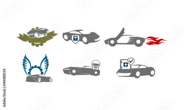 Obraz Car Service Logo Set Collections