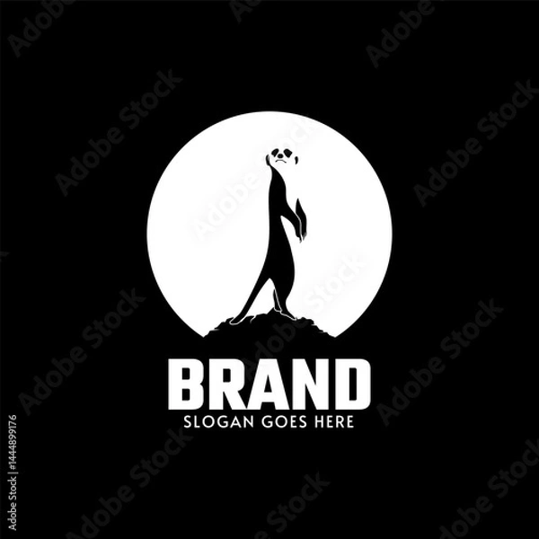Obraz Meerkat logo design template