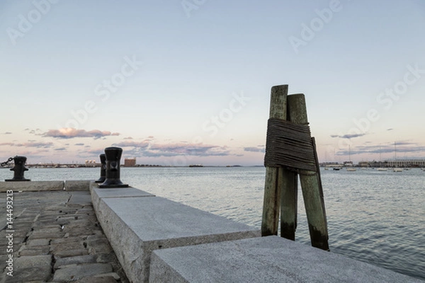 Obraz Sunset in the Boston Harbor