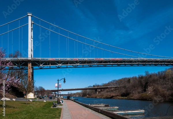 Obraz Bridge over the marina 