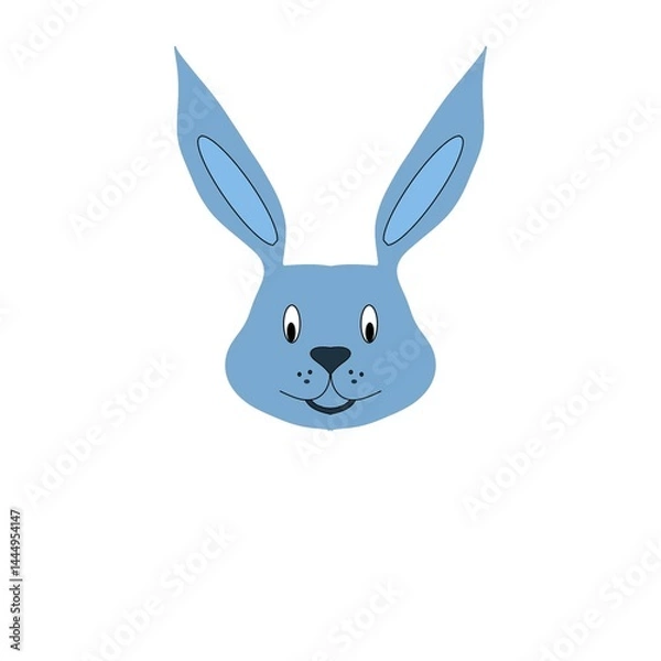 Fototapeta vector illustration of a rabbit