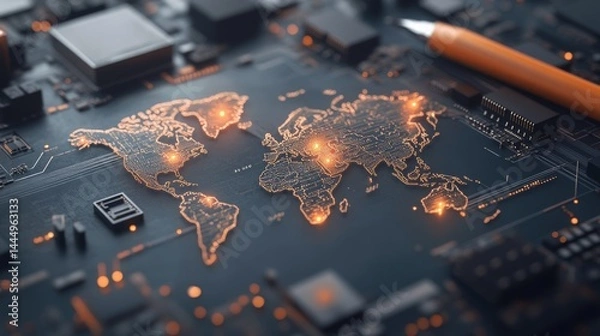 Fototapeta A thorough assessment of worldwide crude oil supply is undertaken, combining production data with geopolitical insights to predict availability and inform strategic trade decisions in the context of