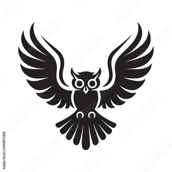Obraz eagle owl vector illustration