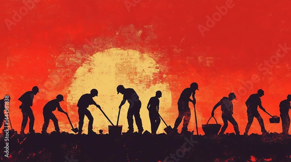 Fototapeta Labour Day reminds us of the importance of decent work, social protection, and dignity for every worker regardless of their profession