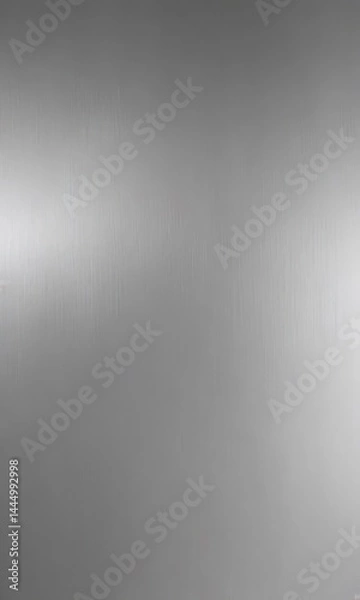 Fototapeta Brushed silver, metallic texture with fine linear pattern, rough, surface