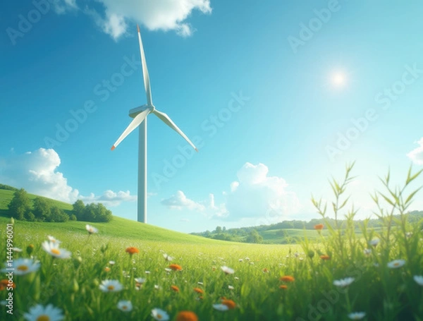 Obraz Renewable Energy Meadow