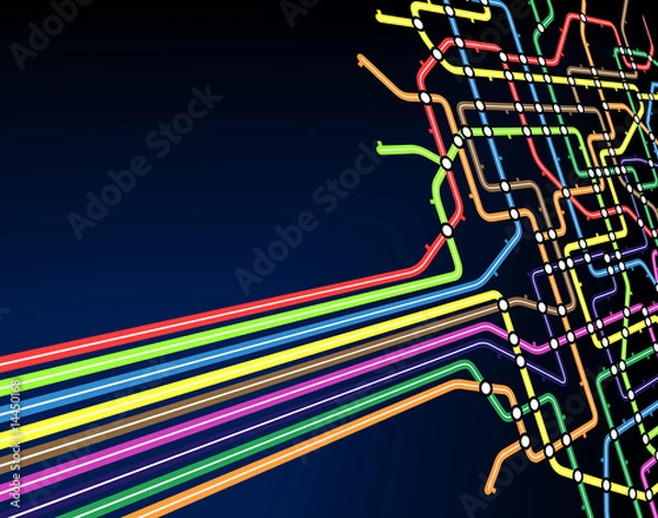 Fototapeta Subway slant