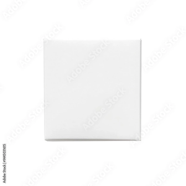Fototapeta Blank white rectangular box for packaging mockup