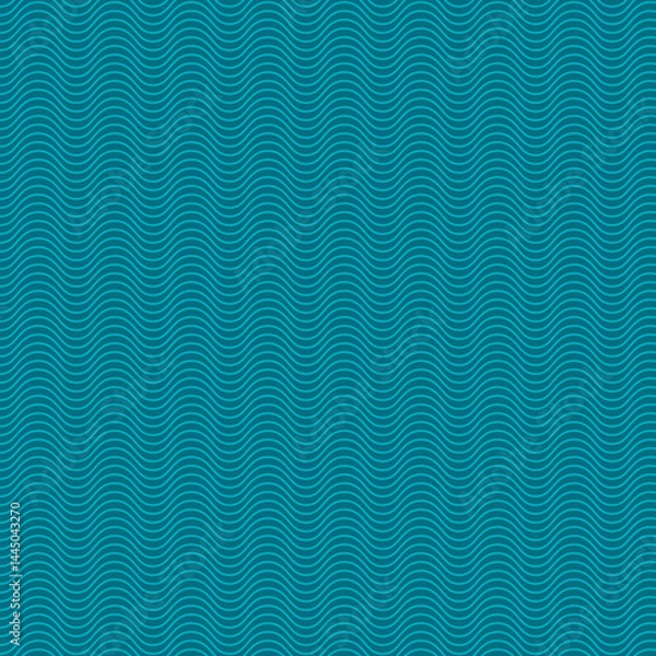 Obraz Teal Wavy Pattern Background