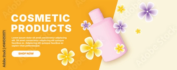 Fototapeta Banner ads for beauty and skin care products	