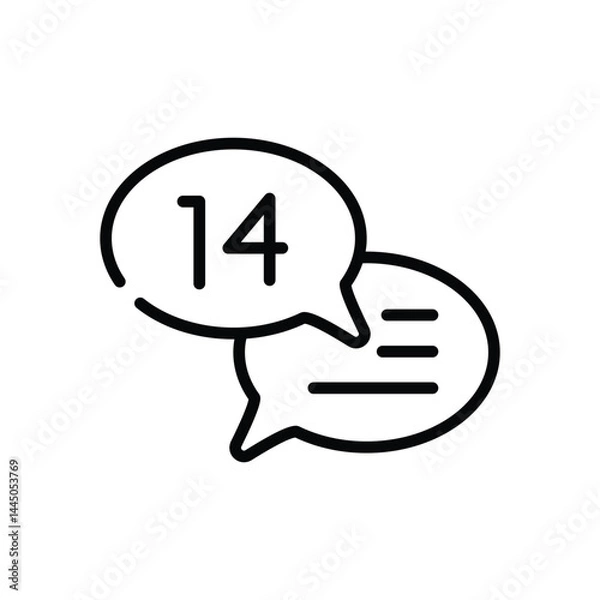 Obraz New Message Icon vector stock illustration