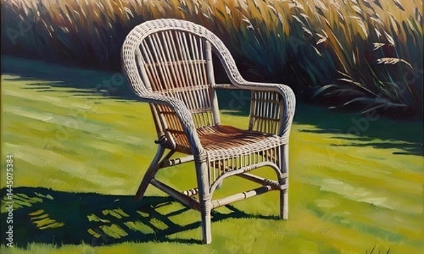 Obraz chair on the grass
