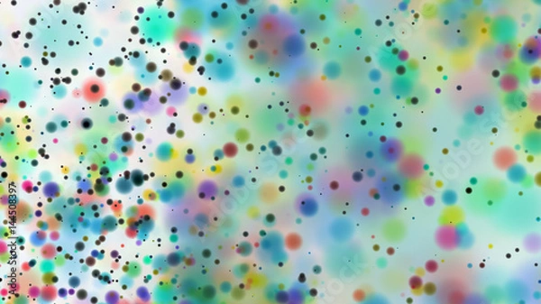 Fototapeta Beautiful colorful bokeh blurred background defocused dots