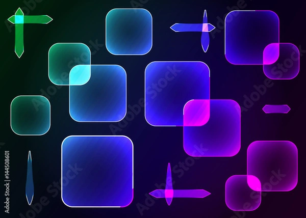 Obraz Abstract background, squares