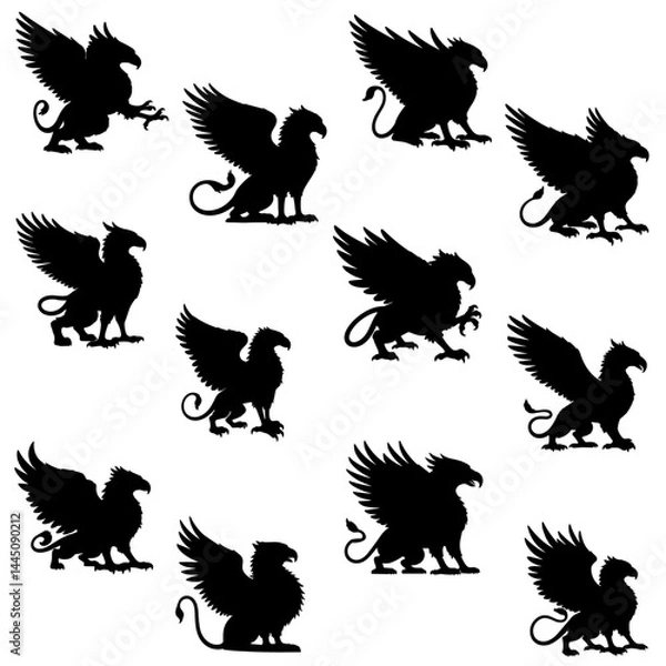 Fototapeta Griffin vector atr design logo