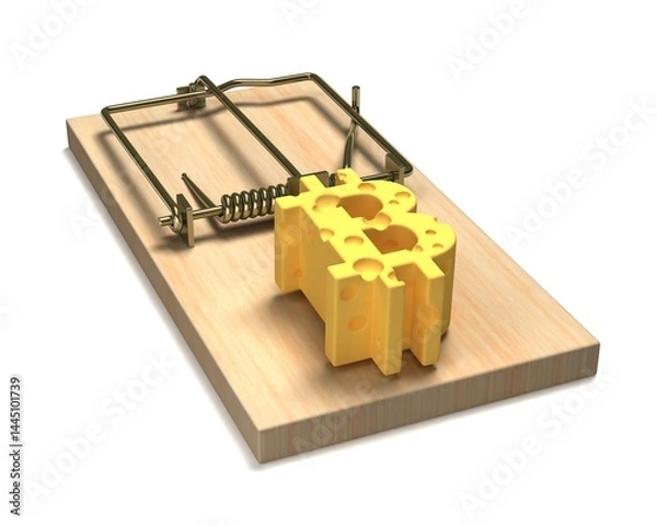 Obraz ビットコインマークチーズの鼠取り