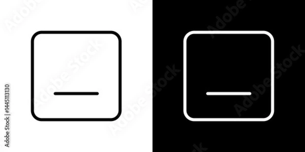 Fototapeta Window Minimize icon vector, illustration logo template in trendy style