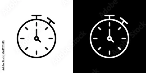 Fototapeta Timer icon vector, illustration logo template in trendy style