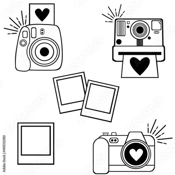 Fototapeta câmera vintage vector design icon