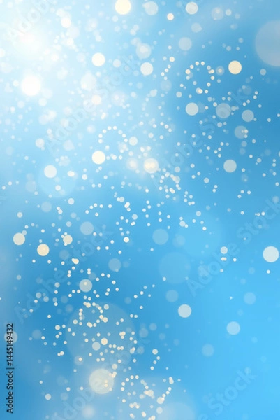 Obraz Abstract Blue Bokeh Background with Light