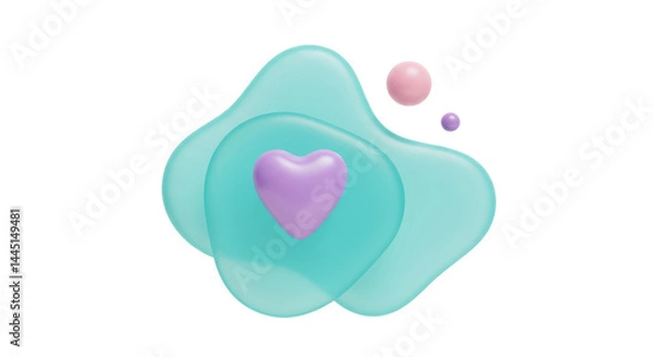 Obraz Isolated Heart Background