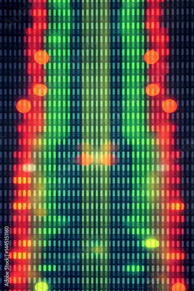 Obraz Dynamic Colorful Digital Display Art