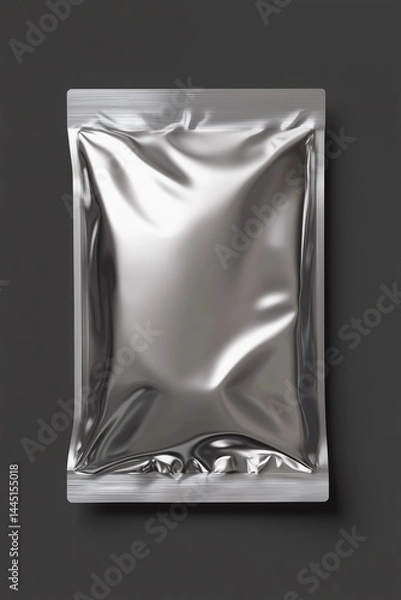 Obraz zip package metallic mockup