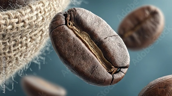 Fototapeta close up of coffee bean
