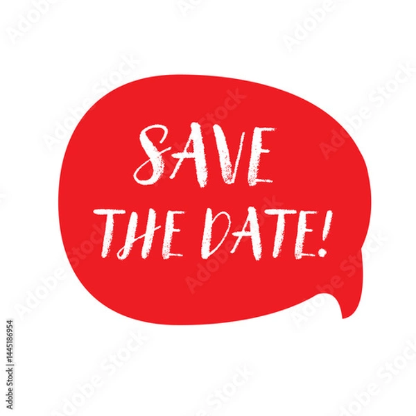 Obraz Save the Date message bubble