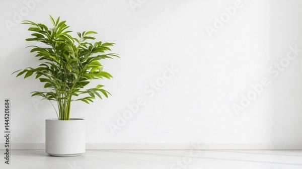 Fototapeta Minimalist plant in modern setting