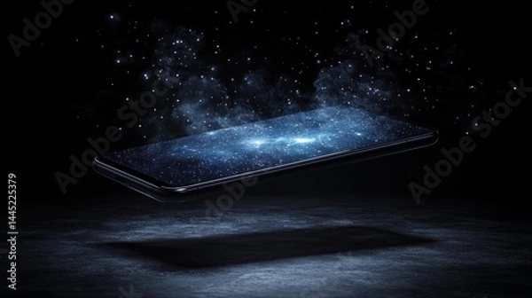 Obraz Galaxy Phone Screen Futuristic Abstract Technology