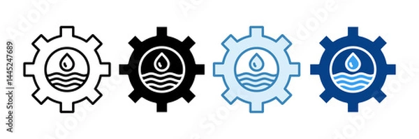 Fototapeta Coastal Cleanup Icon Set Multiple Style Collection