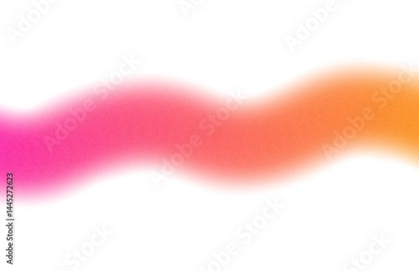 Obraz Purple orange magenta color grainy gradient shape transparent background. Abstract color gradient cutout on transparent background. Vibrant grungy, noise texture effect