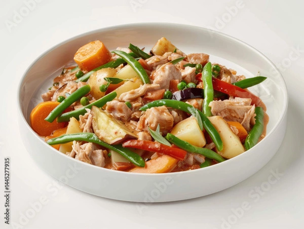 Fototapeta Chicken vegetable dish image