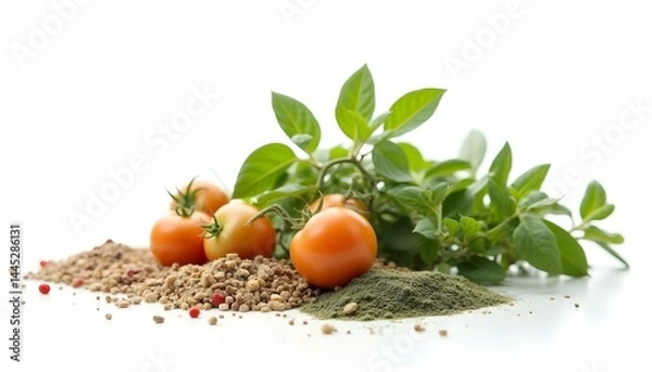 Obraz Parma herbs isolated on white background