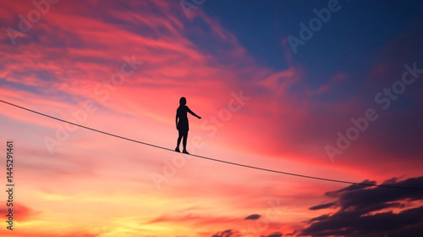 Fototapeta Setting boundaries is essential for emotional balance and long-term self-care.