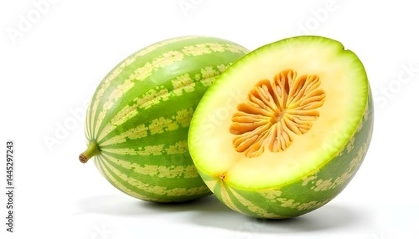 Obraz melon on isolated on white background