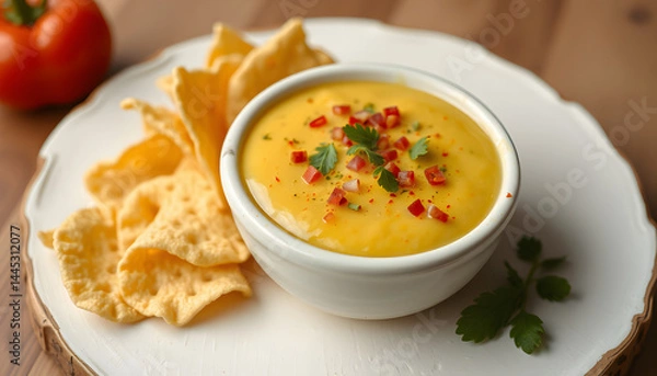 Obraz Chips and Queso, craft clay. with white shades