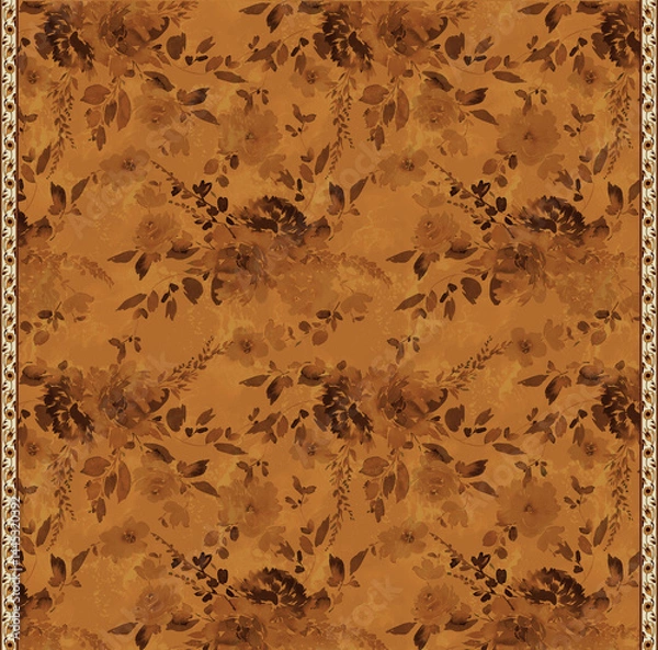 Obraz grunge background with floral elements